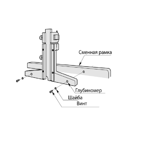 Vernier Depth Gauge Hook Type 0-150mm, 0,05mm