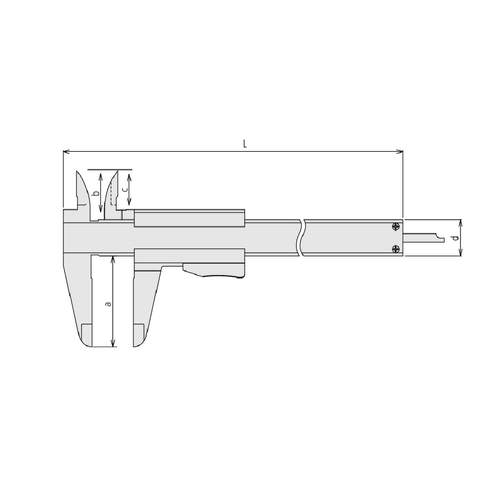 Штангенциркуль Vernier с зажимом для большого пальца