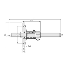 Digital ABS AOS Depth Gauge 0-150mm