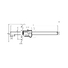 Digital ABS Depth Gauge IP67, Hook Type 0-150mm