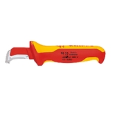 Ніж для видалення ізоляції (стрипер) з "п'ятою" KNIPEX 180 (9855 SB)