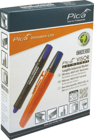 Сухой промышленный маркер PICA VISOR permanent Longlife Industrial Marker 990/40, красный