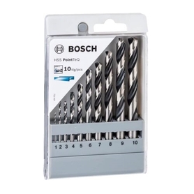 Набори спіральних свердел HSS PointTeQ із циліндричним хвостовиком