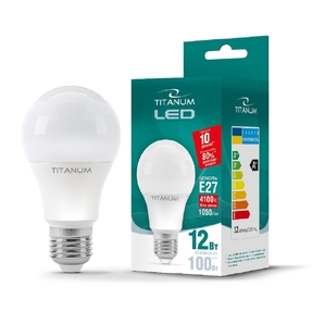 LED лампа TITANUM A60 12W E27 4100K 220V