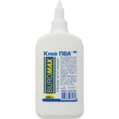 Клей ПВА ЛЮКС, 200 мл, ковпачок-дозатор BUROMAX  (Im-off)