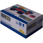 Ластик + Точилка RAINBOW, RUBBER TOUCH, 2 отв., контейнер, пластик.корпус BUROMAX  ()