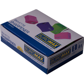Чинка ALFA, RUBBER TOUCH, 2 отв., контейнер, пластик. корпус, асорті BUROMAX Rubber Touch. безпечне лезо. два режими заточування 