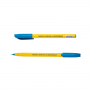 Ручка масляная PATRIOT, синяя, трехгранный корпус BUROMAX синий (BM.8360-01)