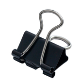 Біндер-затискач, 15 мм, чорний, по 12 шт. в карт.коробці BUROMAX  (Im-off)