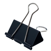 Біндер-затискач, 51 мм, чорний, по 12 шт. в карт.коробці BUROMAX  (Im-off)