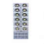 Світильник енергозберігаючий з використанням світлодіодних матриць СЕС 12-245 Radiy LED 253 СЕС 12