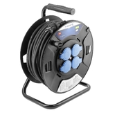 Подовжувач барабанний в гумовій ізоляції 30 м, перетин 3 x 2,5 мм HOEGERT  (HT1E735)