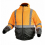 Сигнальная куртка-бомбер OKER утепленная, оранжевая HOEGERT S (HT5K331-S)