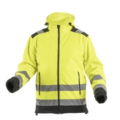 Куртка сигнальна Softshell ARGEN з капюшоном, жовта HOEGERT S (HT5K257-S)