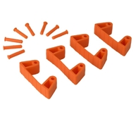 Резиновый зажим 4 шт. к настенным креплениям арт. 1017 и 1018, 120 мм Vikan 80 ((1019))