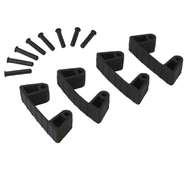 Резиновый зажим 4 шт. к настенным креплениям арт. 1017 и 1018, 120 мм   ((1019))