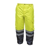 Брюки робочі світловідбиваючі із підтяжками   (HT5K252-XL)