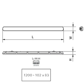 Світлодіодний світильник герметичний BESTA LED, 40W