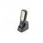 Ліхтар світлодіодний з базою 550 люмен, магніт, USB HOEGERT пластик ABS HT1E408