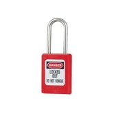 Замок навесной из термопластика Zenex™, красный Мaster Lock 4.76 мм ((S31)) Замок навесной из термопластика Zenex™, красный Мaster Lock 4.76 мм ((S31))