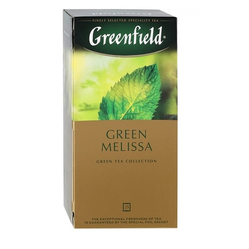 Чай "Greenfield" Green Melissa 1,5гр.х25шт.х10п., пакет