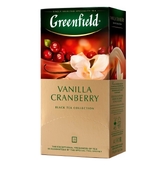 Чай "Greenfield" Vanilla Cranberry 1,5гр.х25шт.х10п., пакет   ()