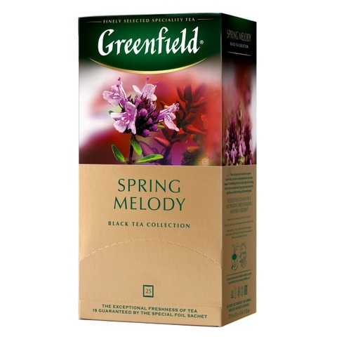 Чай "Greenfield" Spring Melody 1,5гр.х25шт.х10п., пакет