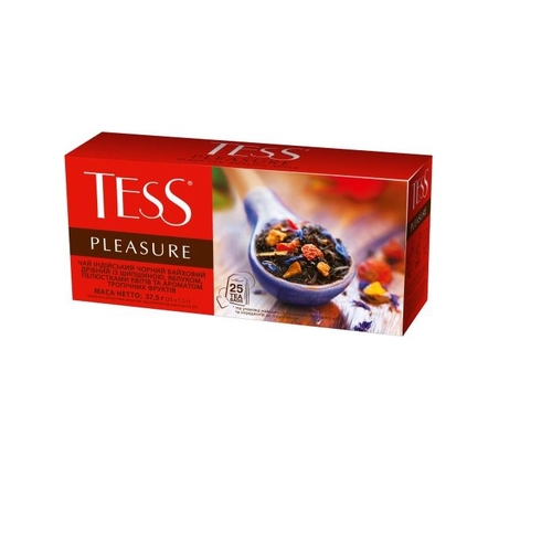 Чай черный PLEASURE 1.5г х 25, "Tess", пакет