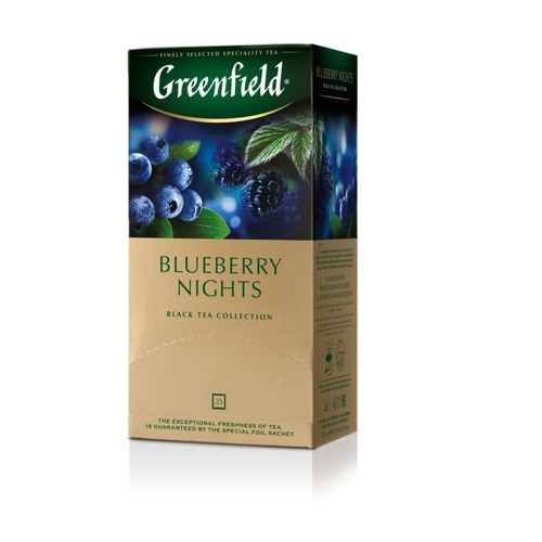 Чай "Greenfield" Blueberry Nights 1,5грх25штх10п., пакет