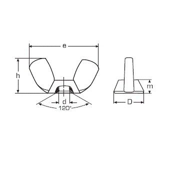 Гайка баранкова DIN 315