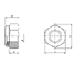 Гайка самоконтрольна DIN 6924