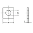 Шайба квадратная для деревянных конструкций DIN 436