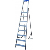 Стремянка алюминиевая с органайзером, 8 ступенек Elkop  ((JHR 508))