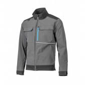 Куртка робоча TAUBER 4-way stretch, темно-сіра HOEGERT  HT5K811-XL