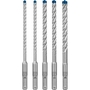 Набір ударних свердел EXPERT SDS plus-7X BOSCH 6.0; 6.0; 8.0; 8.0; 10.0 (4059952532721)