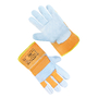 Перчатки рабочие комбинированные ткань / союзов RBZ . Бело-оранжевый (69746)