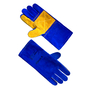 Перчатка Крага на подкладке синие с желтым наладонником длинная (KV69677) р.11 Seven 12 (69771)
