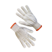 Рукавички трикотажні білі Seven без ПВХ крапки 78500, 10р. .  (69554)