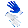Перчатки синтетические белые с синим нитриловым покрытием Seven 9 (69457)