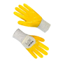 Перчатки хлопчатобумажные белые с желтым нитриловым покрытием 3/4 69474 Seven 10 (69474)