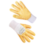 Перчатки хлопчатобумажные белые с желтым нитриловым покрытием 3/4 69475 Ogrifox 09 (69475)