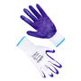 Перчатки синтетические белые с фиолетовым нитриловым покрытием Seven 10 (69204)