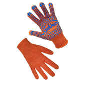 Рукавички трикотажні Seven помаранчеві з ПВХ крапкою 78412, 10р. Seven  (69540) Рукавички трикотажні Seven помаранчеві з ПВХ крапкою 78412, 10р. Seven  (69540)