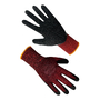 Перчатки синтетические из спандекса красные с черным вспененным латексным покрытием, р.10 Ogrifox 10 (69560)