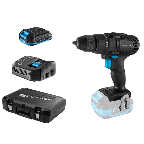 Набор Аккумуляторная дрель-шуруповерт + аккумулятор + зарядная станция + кейс