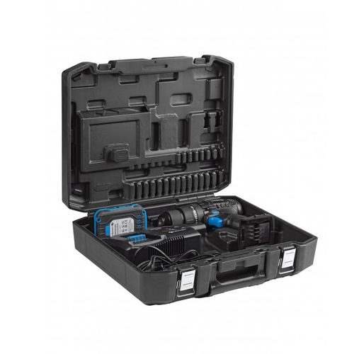 Набір Акумуляторний ударний дриль-шурупокрут + акумулятор + зарядний пристрій 4А + кейс