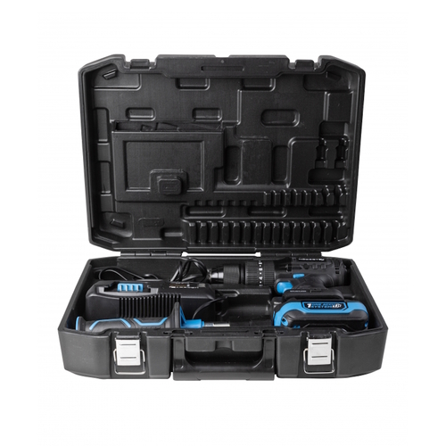 Набір Акумуляторний безщітковий ударний дриль-шурупокрут + акумулятор + зарядний пристрій + кейс