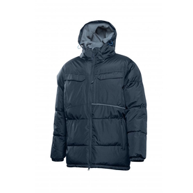 LEON утепленная куртка с капюшоном темно-синяя