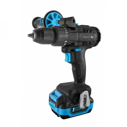 Набір Акумуляторний безщітковий дриль-шурупокрут 80Нм 18В + акумулятор 4Аг + акумулятор 2Аг + зарядний пристрій 4А + кейс