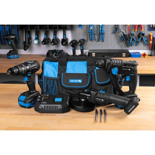 Набір електроінструментів 18V КОНСТРУКЦІЯ HOEGERT HT2E301-CONSTRUCTION-SET - фото 2 в каталозі Набори інструменту